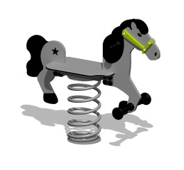 jeu-sur ressort extérieur cheval couleur forêt Pistache