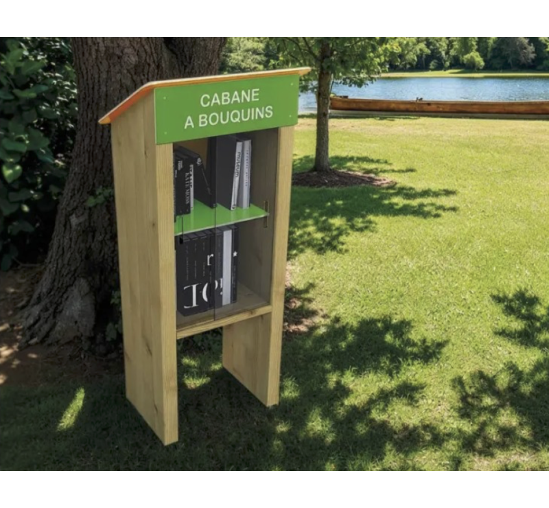 CABANE A LIVRES POUR ESPACE PUBLIC