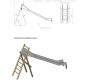 Toboggan pour école, Toboggan hauteur 1,70 m, Toboggan pour les campings, Toboggan avec échelle