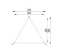 ⛱️ Voile d'Ombrage triangle 3x2,50 m | Aire de Jeux & Collectivités