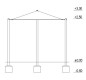 ⛱️ Voile d'Ombrage triangle 3x2,50 m | Aire de Jeux & Collectivités