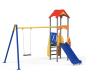 Jeu extérieur combine balançoire et toboggan