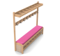 Banc vestiaire 8 patères | Mobilier pour crèche et école