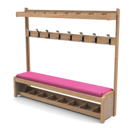 Banc vestiaire pour école
