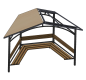 Kiosque avec table et bancs, Abri avec table et bancs, Gloriette avec table et bancs
