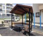 Kiosque avec table et bancs, Abri avec table et bancs, Gloriette avec table et bancs