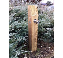 Fontaine en bois, Fontaine avec bouton à temporistaion
