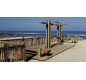 Douche de plage en bois, Douche de plage avec bouton de temporistaion, Douches de plage