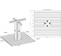 Douche de plage en bois, Douche de plage avec bouton de temporistaion, Douches de plage