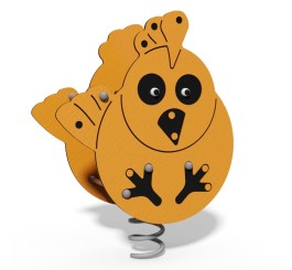 jeu sur ressort poule pour aire de jeux