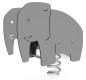 Jeu sur ressort Éléphant pour aire de jeux