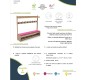 Banc vestiaire 8 patères | Mobilier pour crèche et école