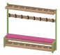Banc vestiaire 8 patères | Mobilier pour crèche et école