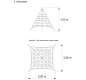 🛝 Pyramide de cordes hauteur 3 m | Aire de jeux extérieure