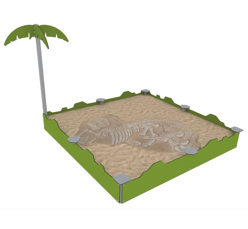 BAIN DE SABLE FOSSILE DINOSAURE