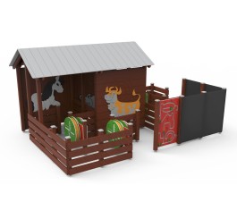 Ferme jeu extérieur pour les enfants| Aire de jeux EN1176