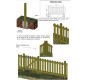 📦 Porte de clôture en bois pour aire de jeux | Sécurisation des espaces