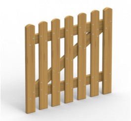 Porte de barrière pour aire de jeu