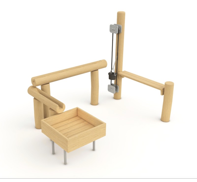 Jeu à sable pour parc public