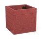 Jardinière carrée rouge
