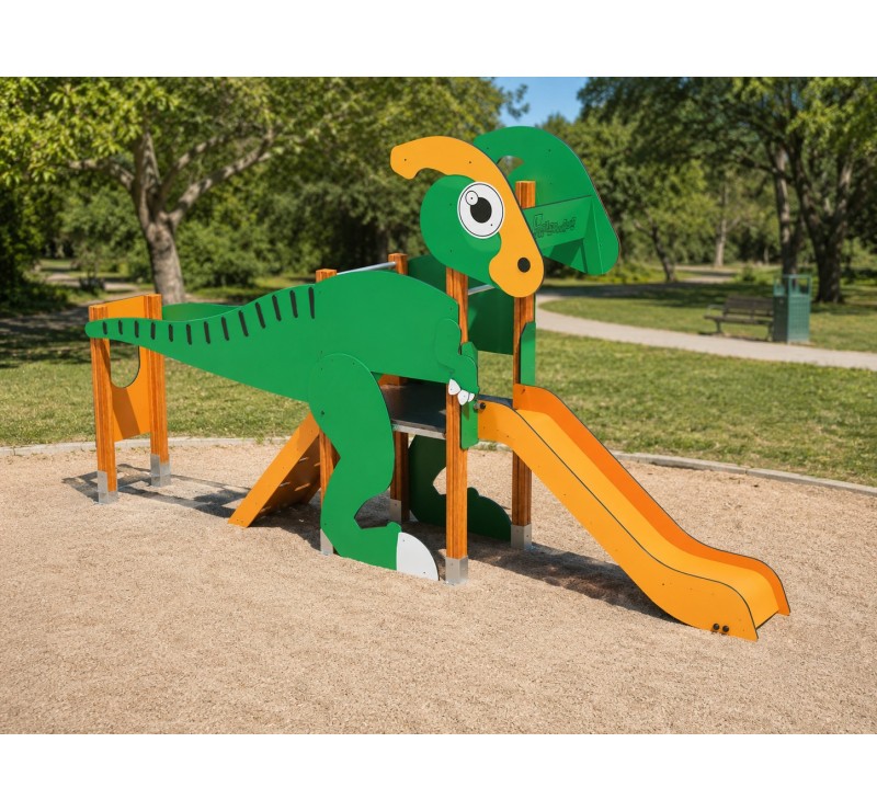 Jeu extérieur pour enfants dinosaure