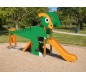 Jeu extérieur pour enfants dinosaure