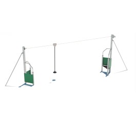Tyrolienne pour aire de jeu