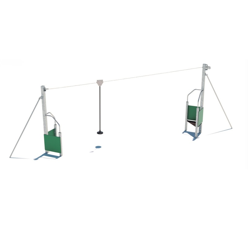 Tyrolienne pour aire de jeu