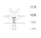 🦀  Jeu sur ressort crabe de 2 à 4 places | Aire de jeux Norme EN1176