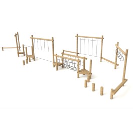 Aire de jeux en bois de robinier