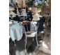 🪑 Chaise en métal argenté | Baleine Bleue
