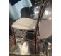 🪑 Chaise en métal argenté | Baleine Bleue