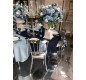 🪑 Chaise en métal argenté | Baleine Bleue