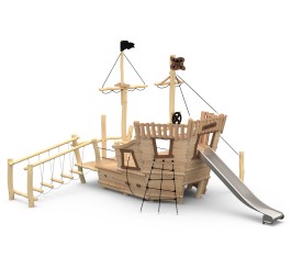 Aire de jeu bateau pirate