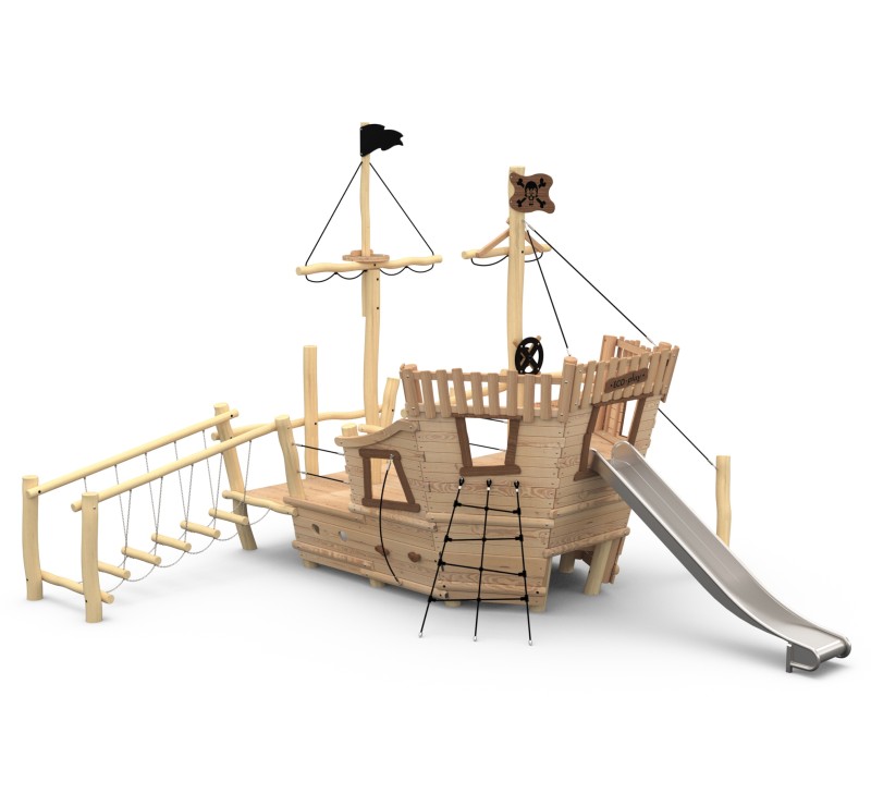Aire de jeu bateau pirate