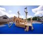 🛝👩‍👶‍👦👧👨🏻👦🏻 Jeu extérieur bateau en bois de robinier | Aire de jeux aux normes EN1176
