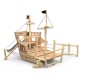 🛝👩‍👶‍👦👧👨🏻👦🏻 Jeu extérieur bateau en bois de robinier | Aire de jeux aux normes EN1176