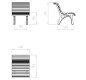 🌳 𓊳 🚶🏻‍♂️ 🏞️ 🚶‍♀️ 🌲  Chaise extérieure pour espace public | Mobilier urbain pour les collectivités
