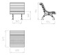 🌳 𓊳 🚶🏻‍♂️ 🏞️ 🚶‍♀️ 🌲  Chaise extérieure pour espace public | Mobilier urbain pour les collectivités