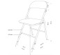 🪑💃🏻🕺🏽🎤🎸🎶 Chaise pliante polyvalente | Chaise pour espace public