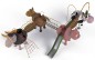 Structure de jeux "cheval et toboggan avec mât de pompier"