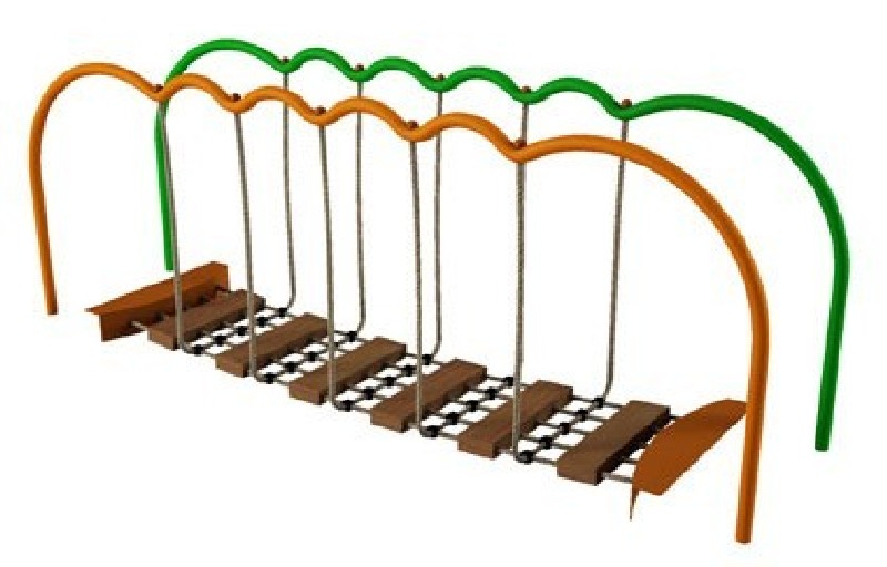 Structure de jeux "cheval et toboggan avec mât de pompier"