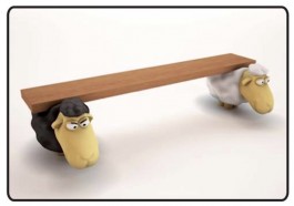 Banquette "les 2 moutons"