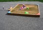 Bac à sable pour écoles - dimensions : 3 m x 3 m