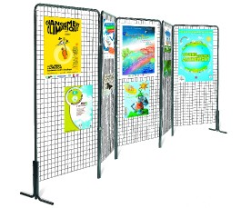 grilles d'exposition classique maille 50 x 50 mm