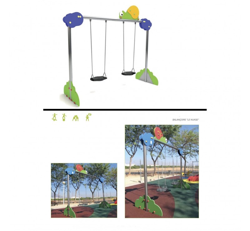Balançoire inox Nuage