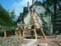 Aire de jeux tipi amérindiens en bois de robinier
