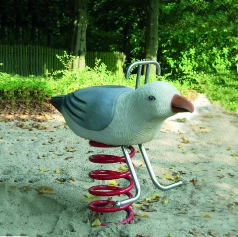 Mouette jeu sur ressort