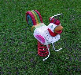 Le coq jeu sur ressort