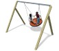 Portique-balançoire soucoupe volante en caoutchouc